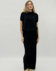 Pantaloni morbidi in maglia con coulisse