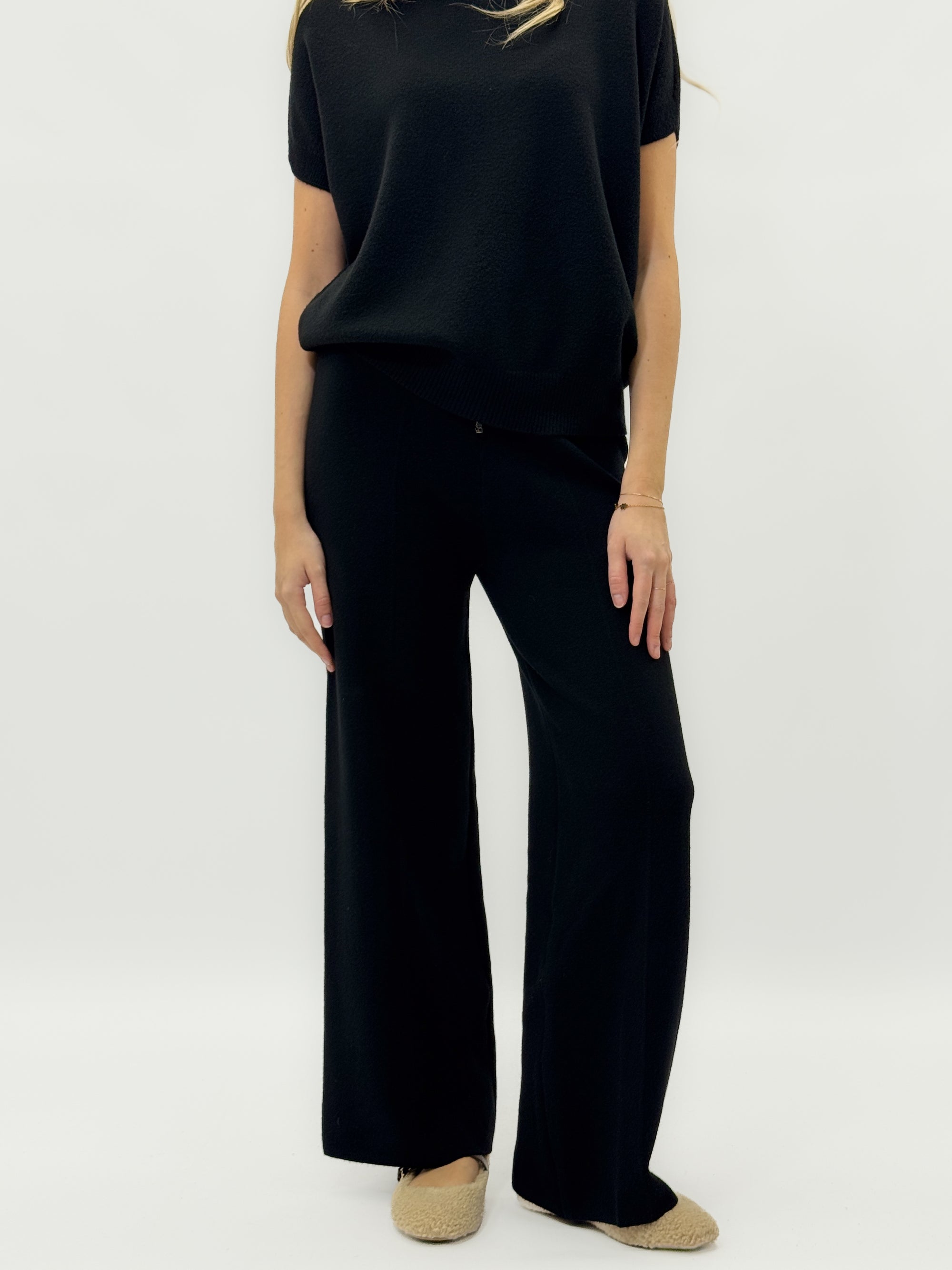Pantaloni morbidi in maglia con coulisse