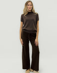 Pantaloni morbidi in maglia con coulisse