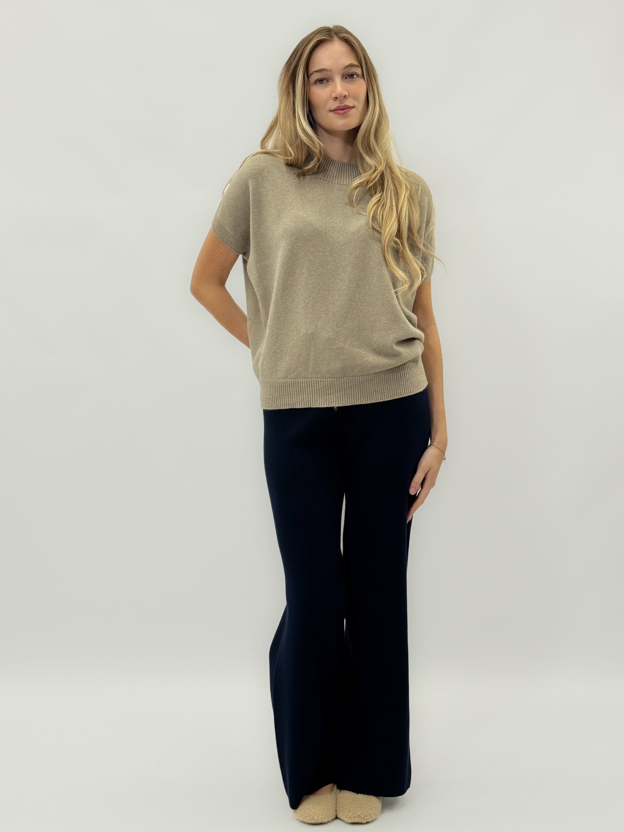 Pantaloni morbidi in maglia con coulisse