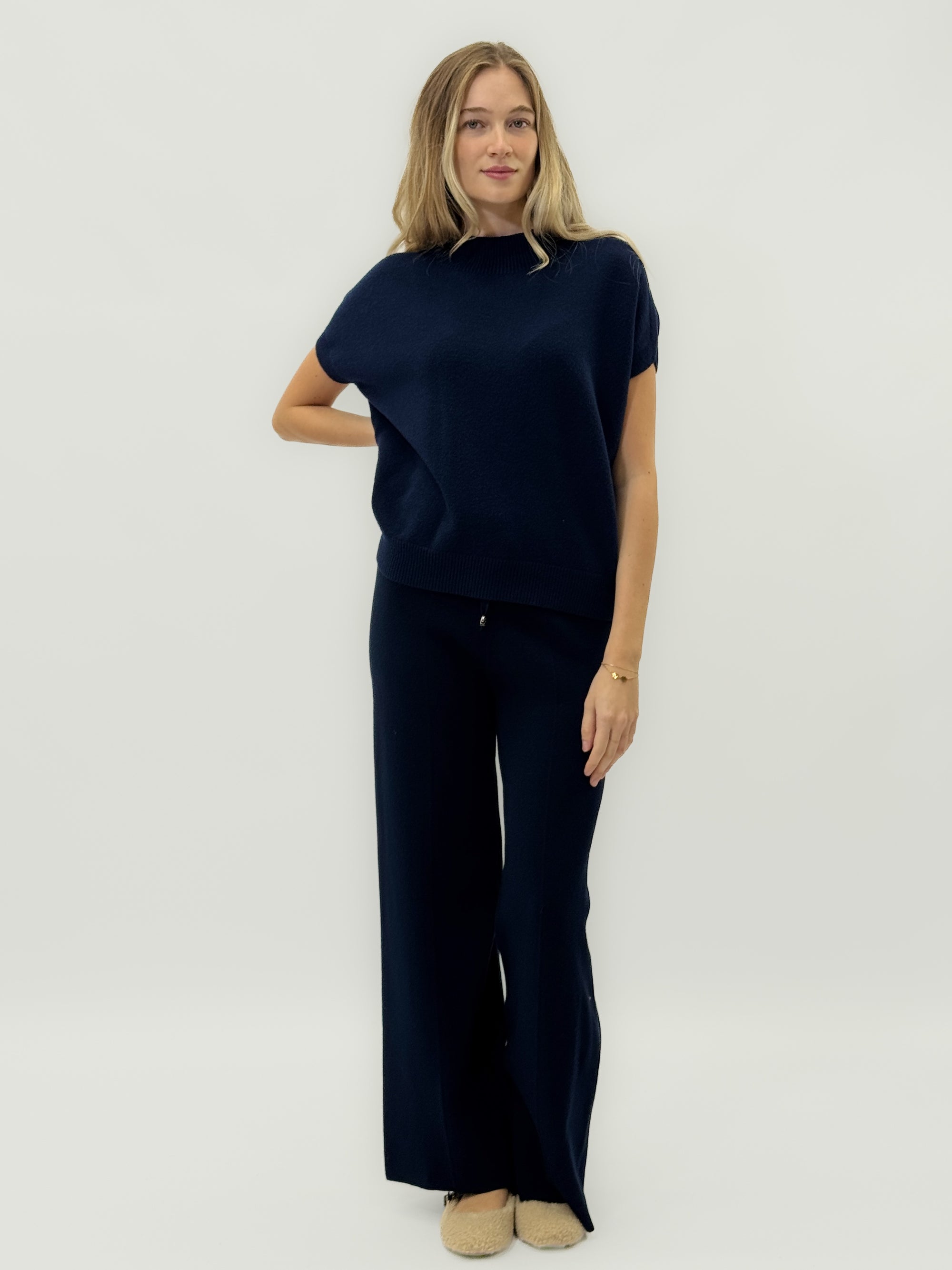 Pantaloni morbidi in maglia con coulisse