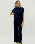 Pantaloni morbidi in maglia con coulisse