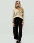Pantaloni ampi con vita elasticizzata