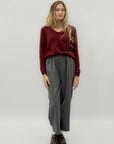 Pantaloni ampi con vita elasticizzata
