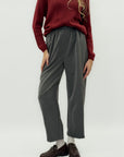 Pantaloni ampi con vita elasticizzata