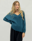 Maglione morbido con scollo a V
