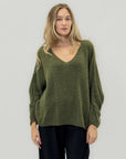Maglione morbido con scollo a V