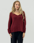 Maglione morbido con scollo a V