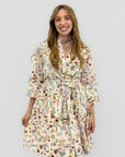 Abito Chemisier in Cotone Fantasia Floreale