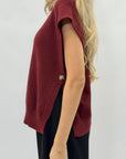 Gilet morbido con scollo a V e dettaglio laterale – Stile moderno e versatile