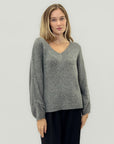 Maglione morbido con scollo a V