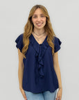 Blusa con Volant e Laccetto