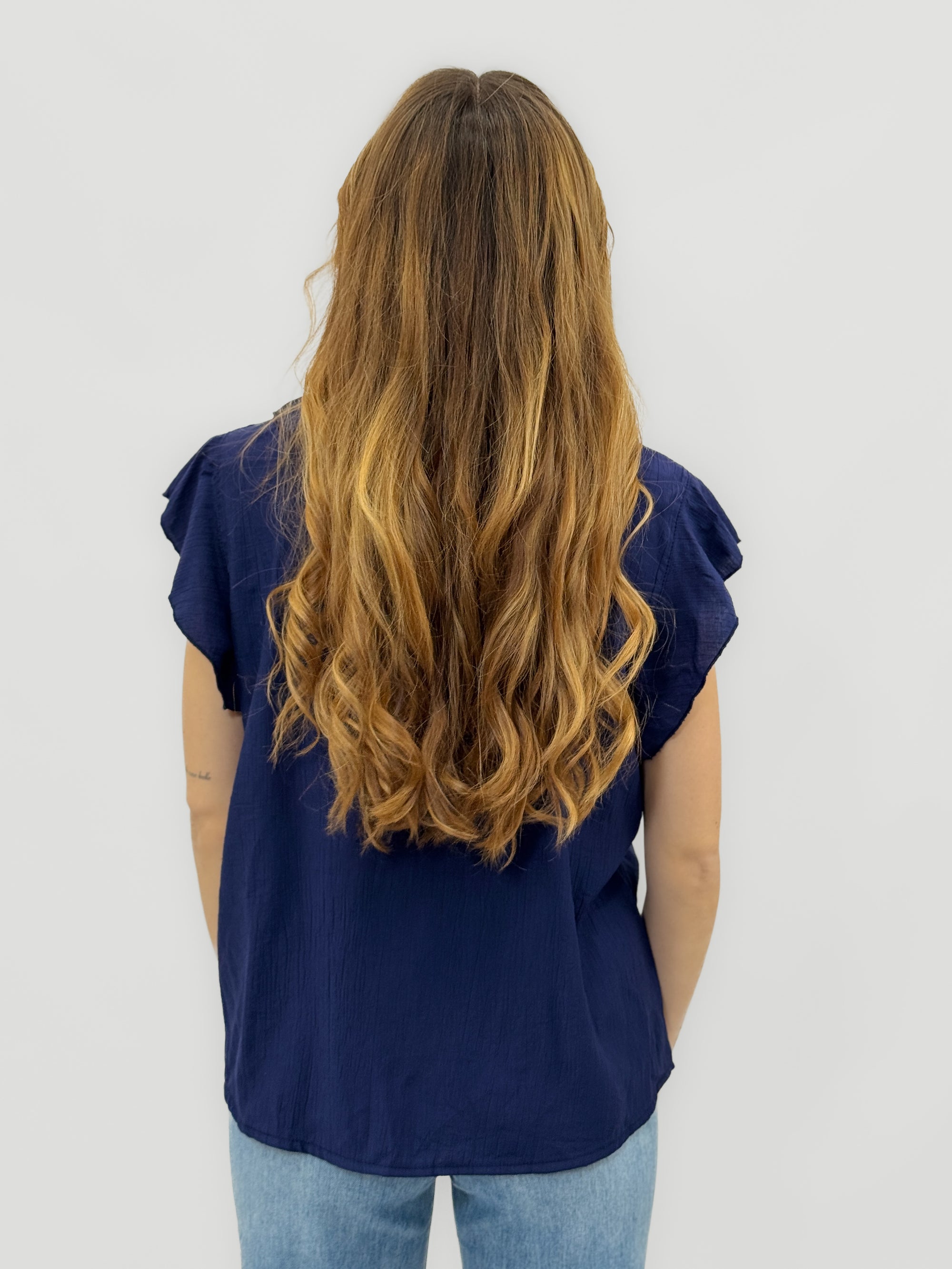 Blusa con Volant e Laccetto