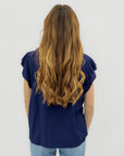Blusa con Volant e Laccetto