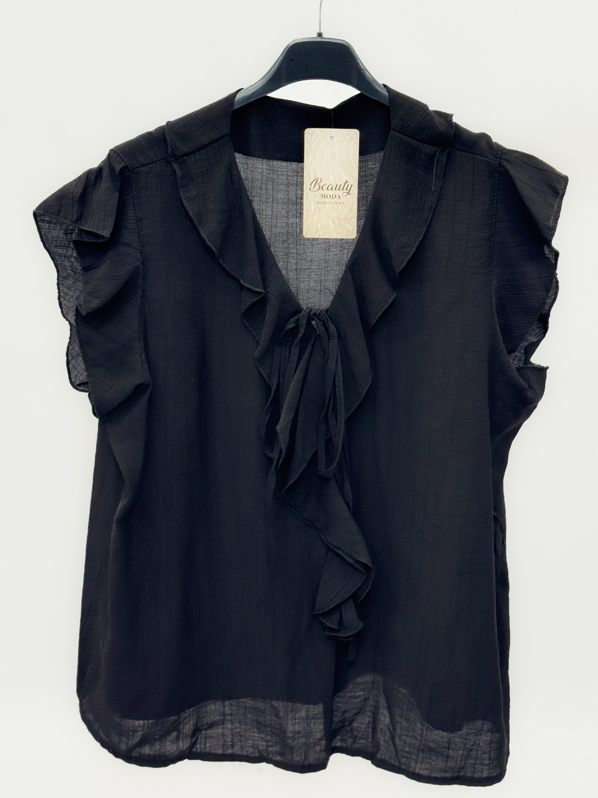 Blusa con Volant e Laccetto