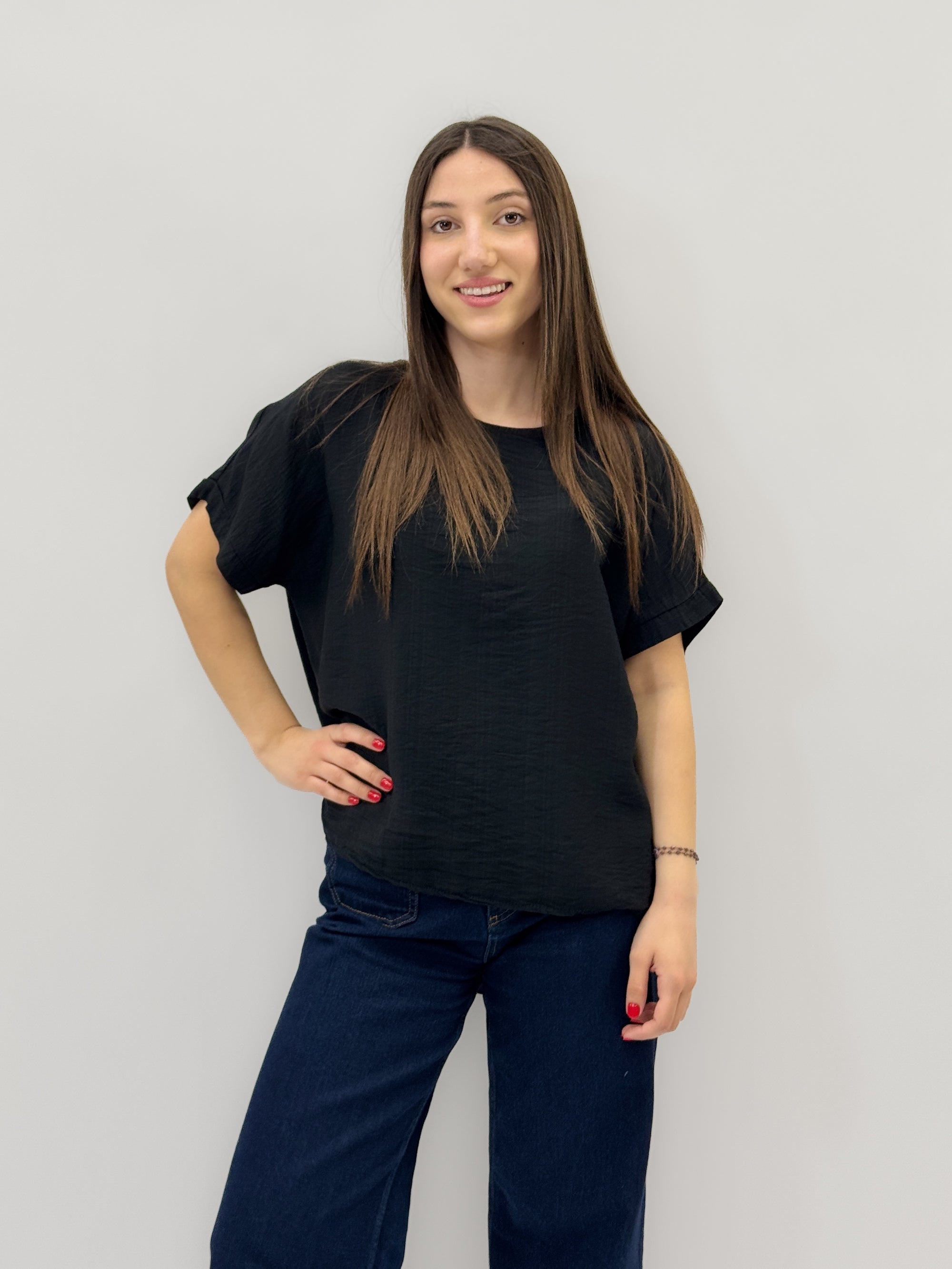 T-shirt taglia comoda con dettaglio dietro