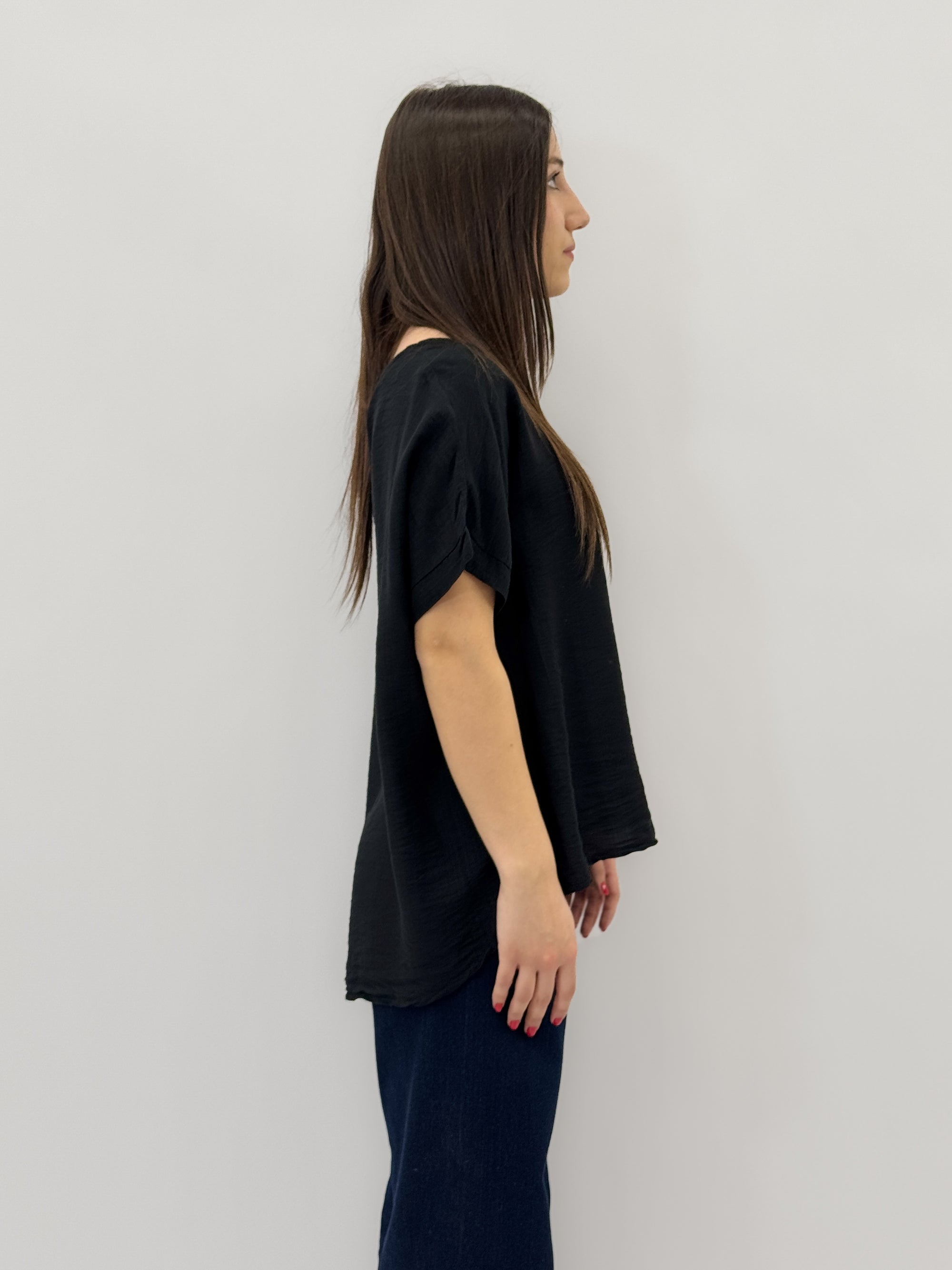 T-shirt taglia comoda con dettaglio dietro