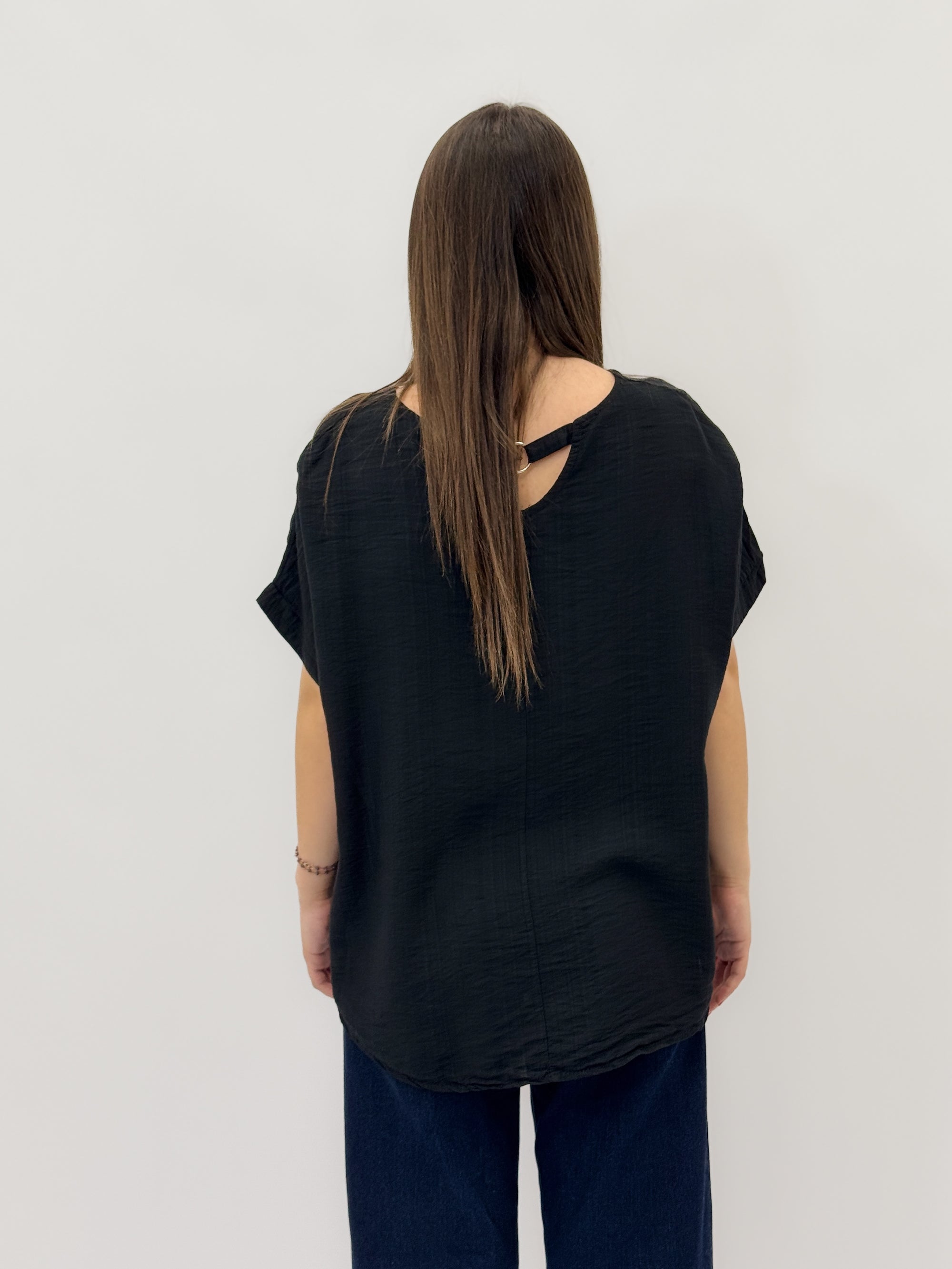 T-shirt taglia comoda con dettaglio dietro