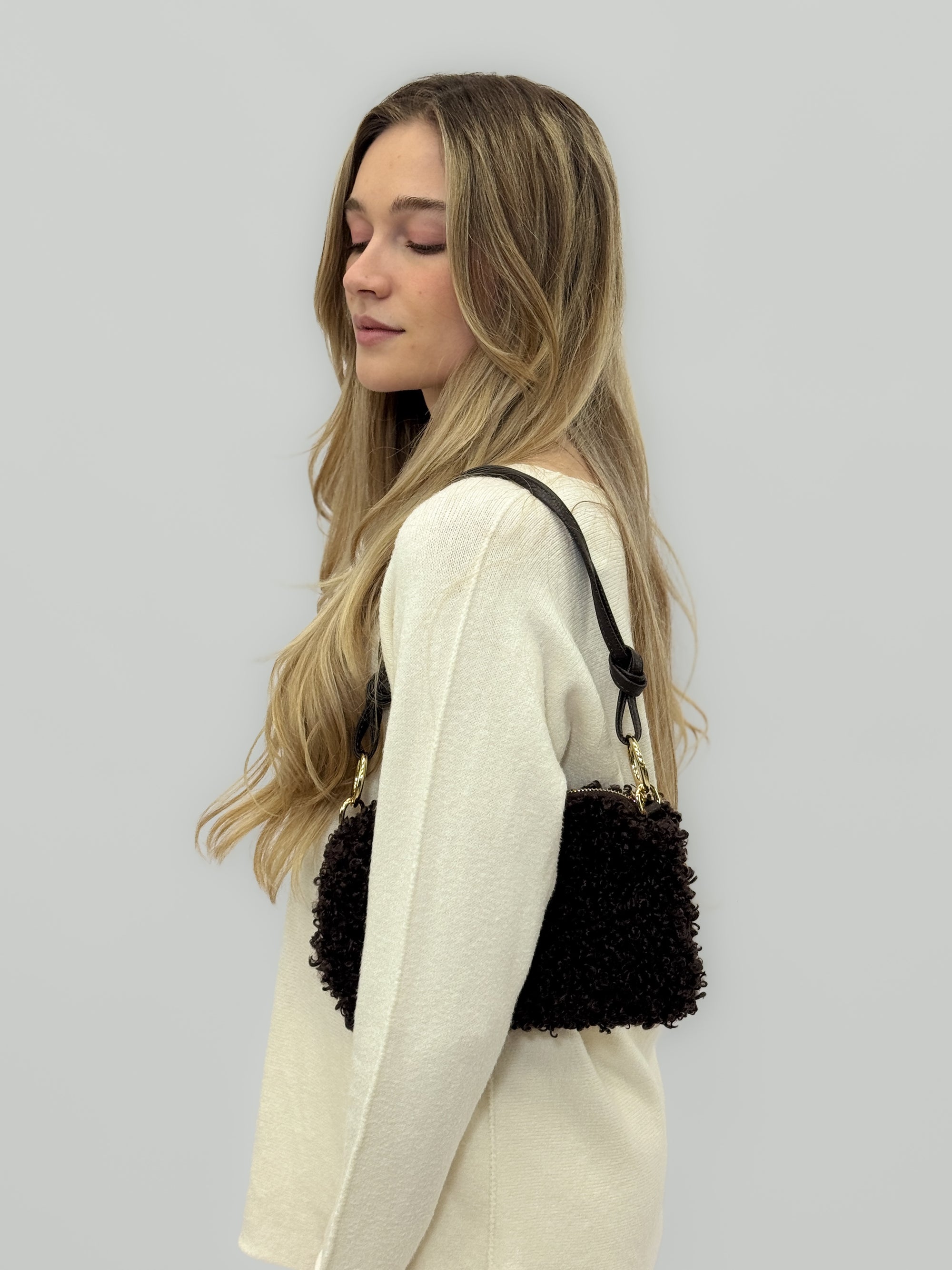 Borsa Teddy Mini - Made in Italy vera pelle