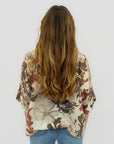 Camicia Fantasia Floreale a Manica Corta