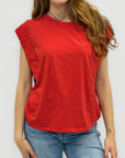 T-shirt con Borchie Laterali