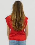 T-shirt con Borchie Laterali