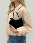 Borsa Cuore Effetto Camoscio – Romantic Chic