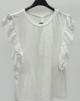 T-shirt con Maniche in Pizzo