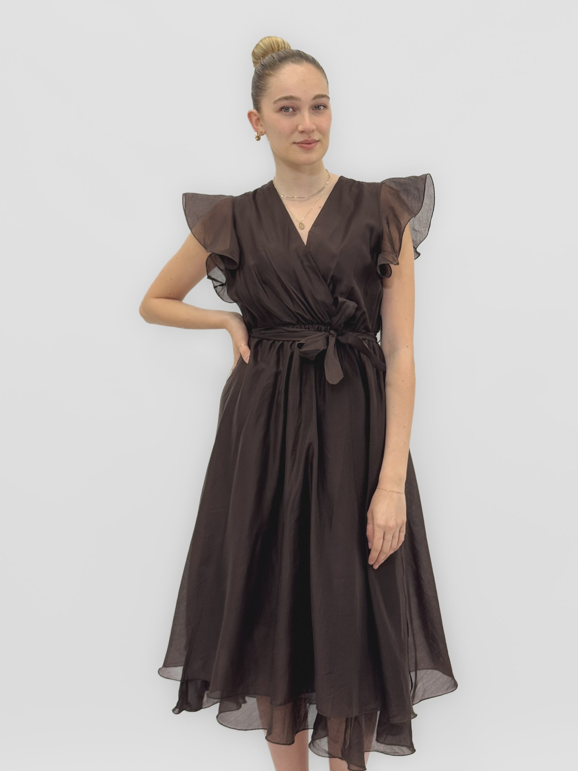 Abito Midi con Volant