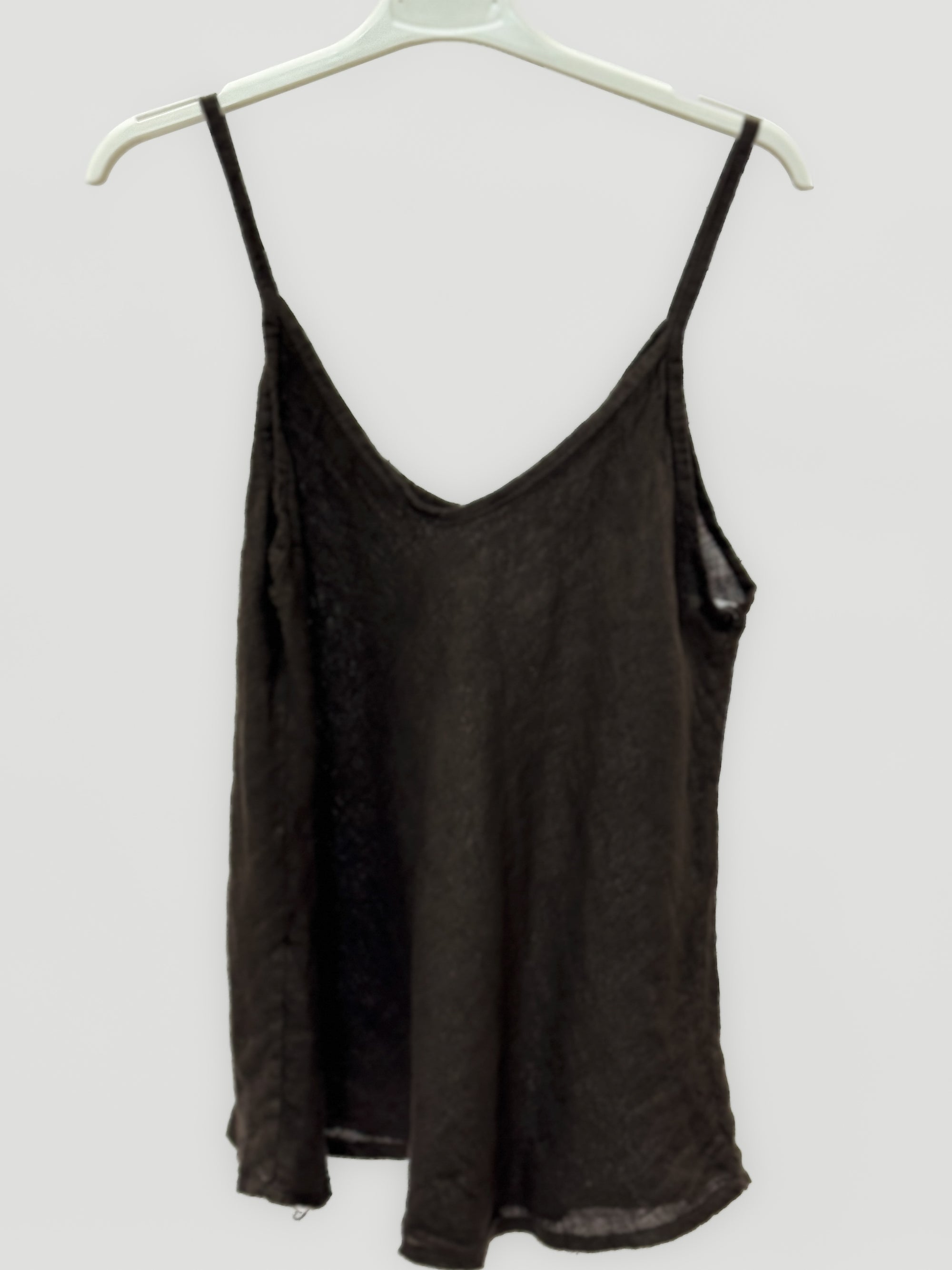 Top con Spalline Sottili in 100% lino