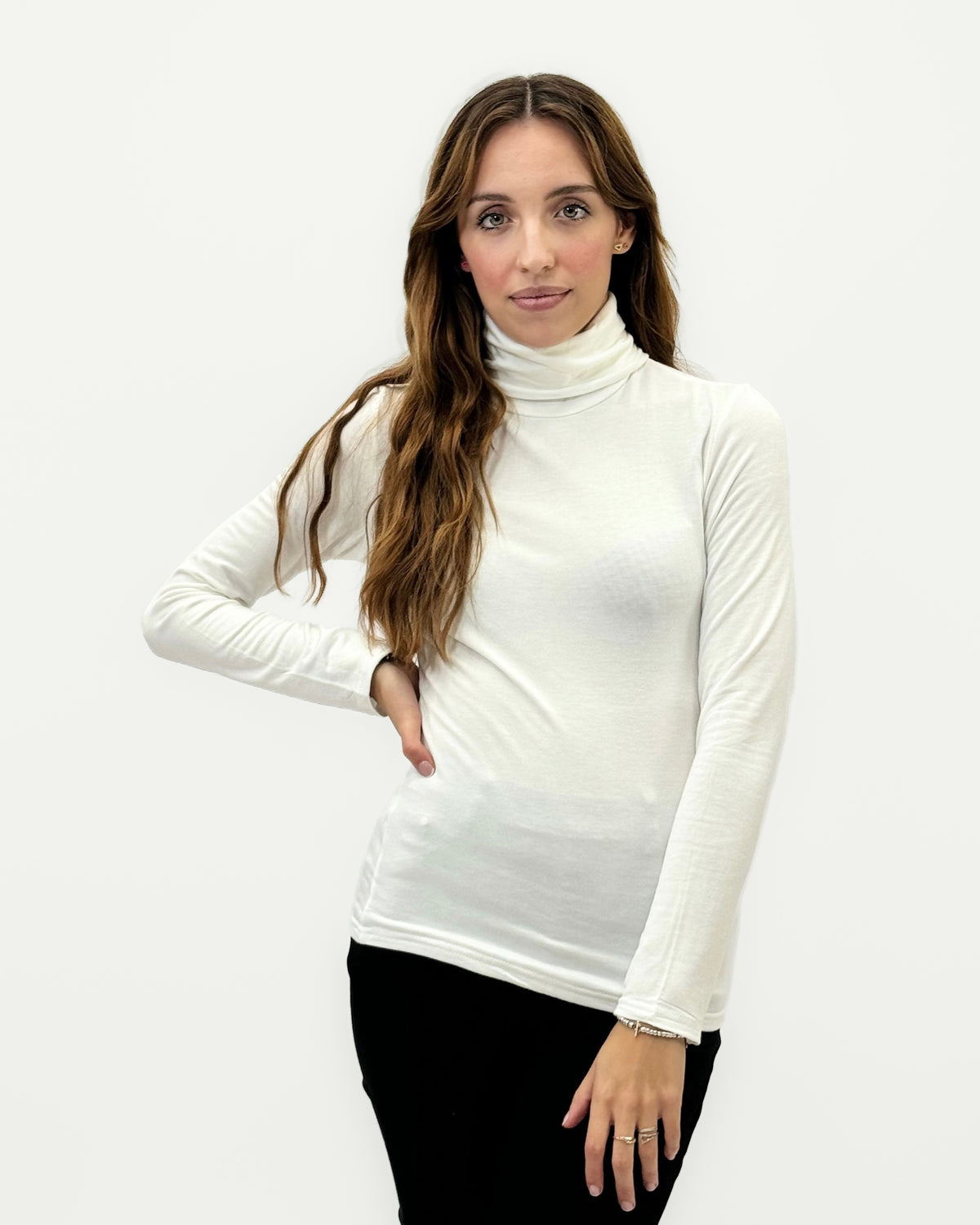 Maglia basic dolcevita Soft - Felpato