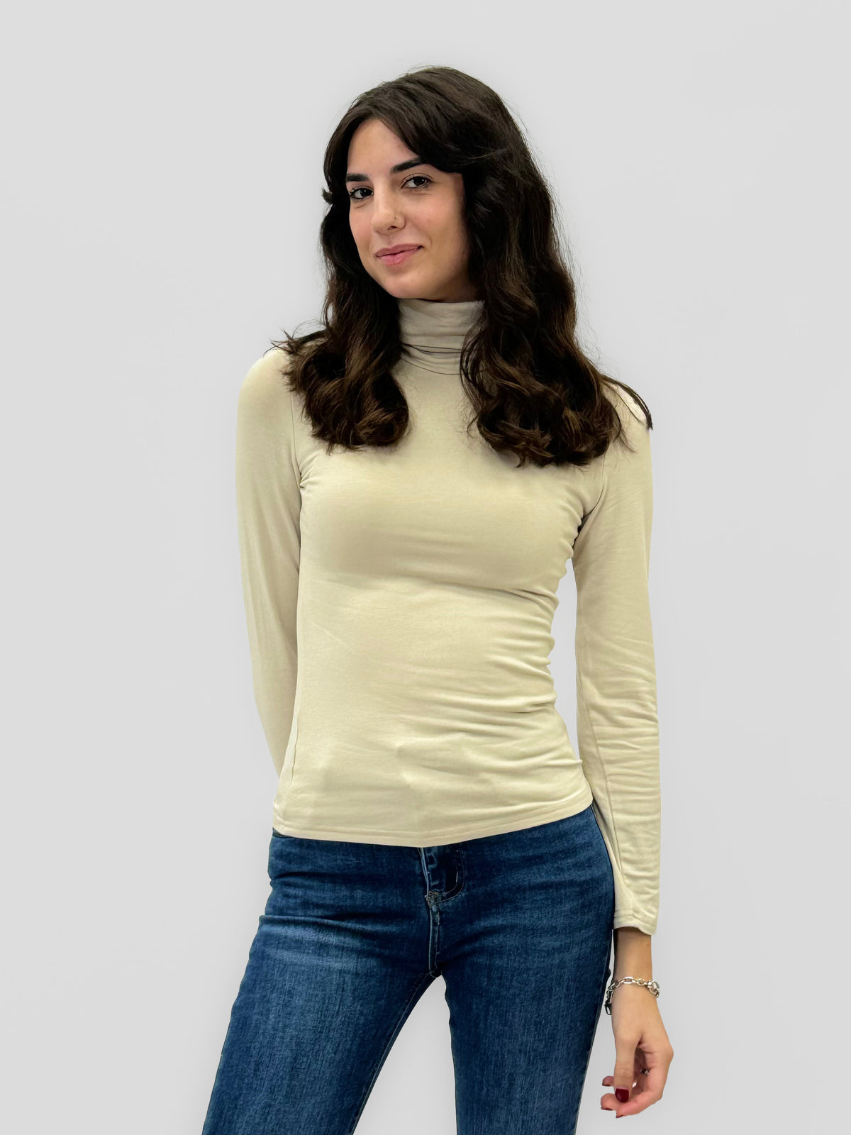 Maglia basic dolcevita Soft - Felpato