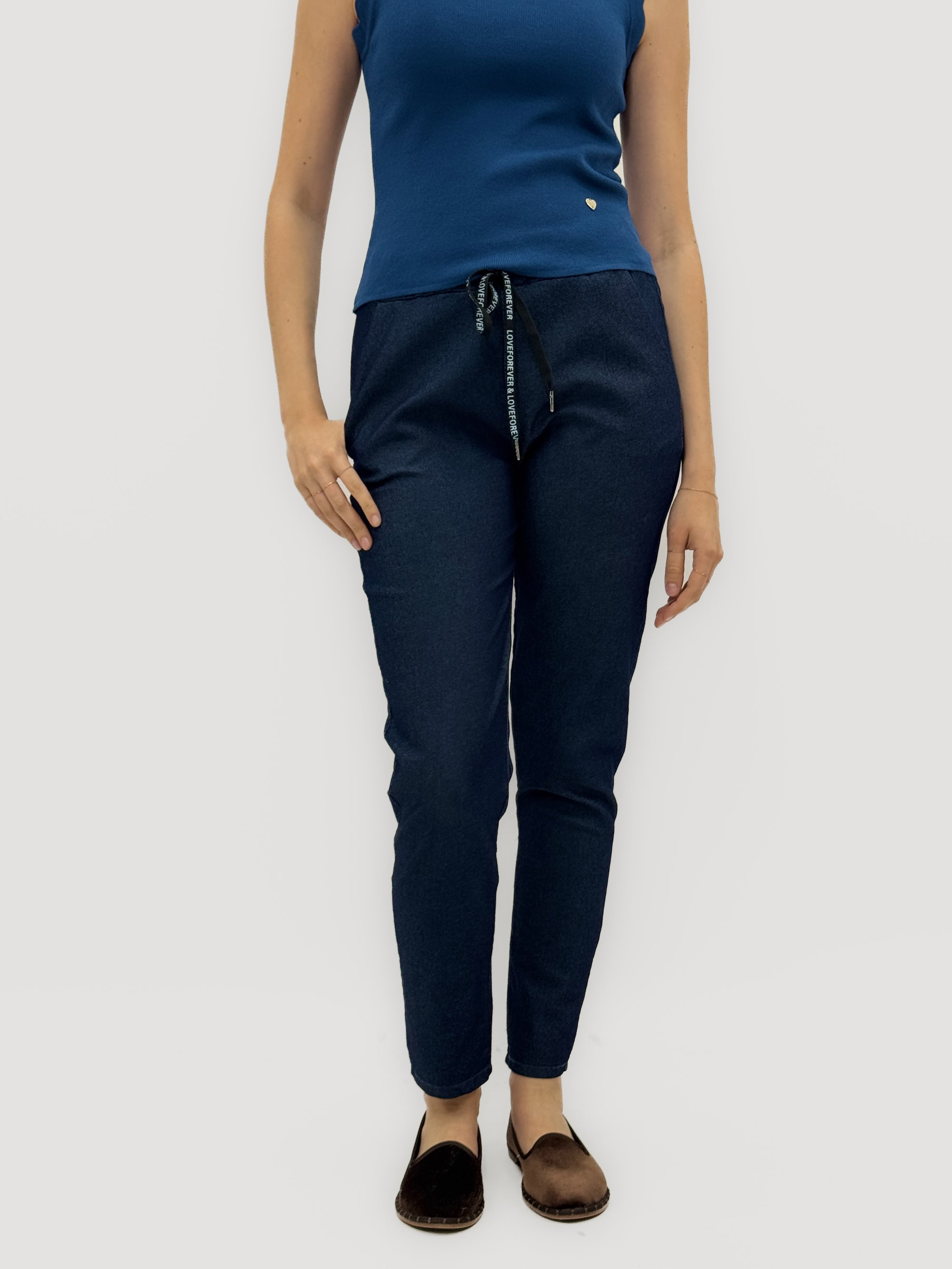 Pantalone Jeans con Laccetto