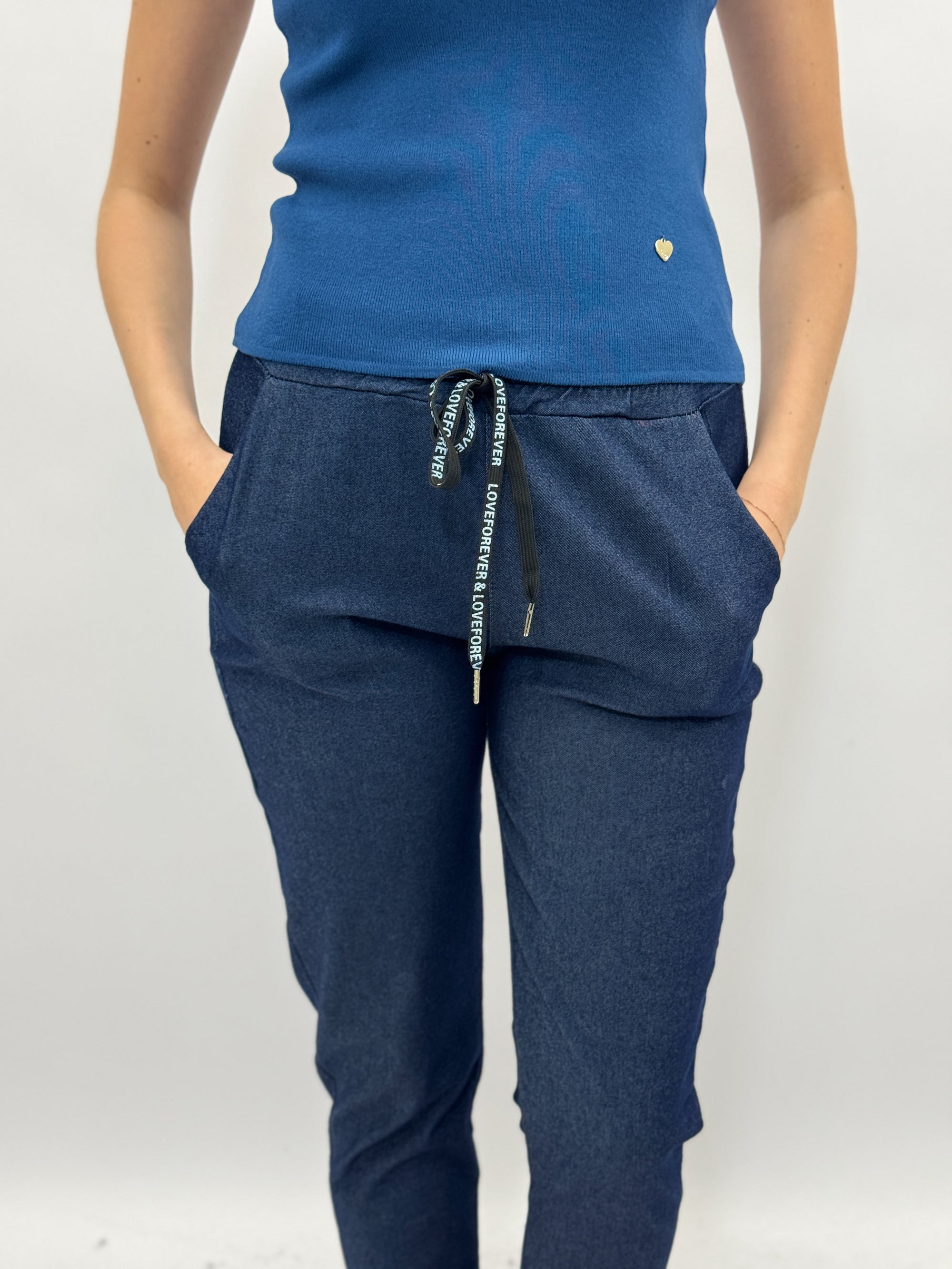 Pantalone Jeans con Laccetto