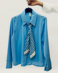 Camicia con Foulard Pois – Fresca & Raffinata