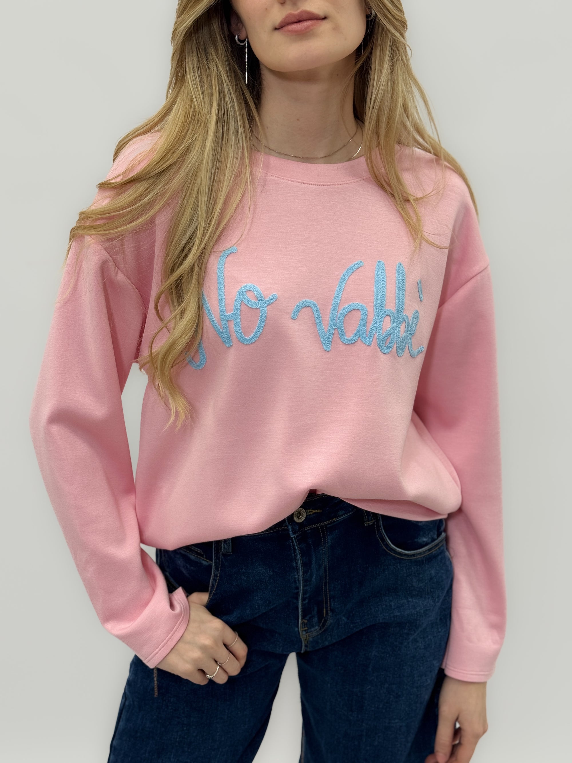 Felpa “No Vabbè” – Casual &amp; Ironica