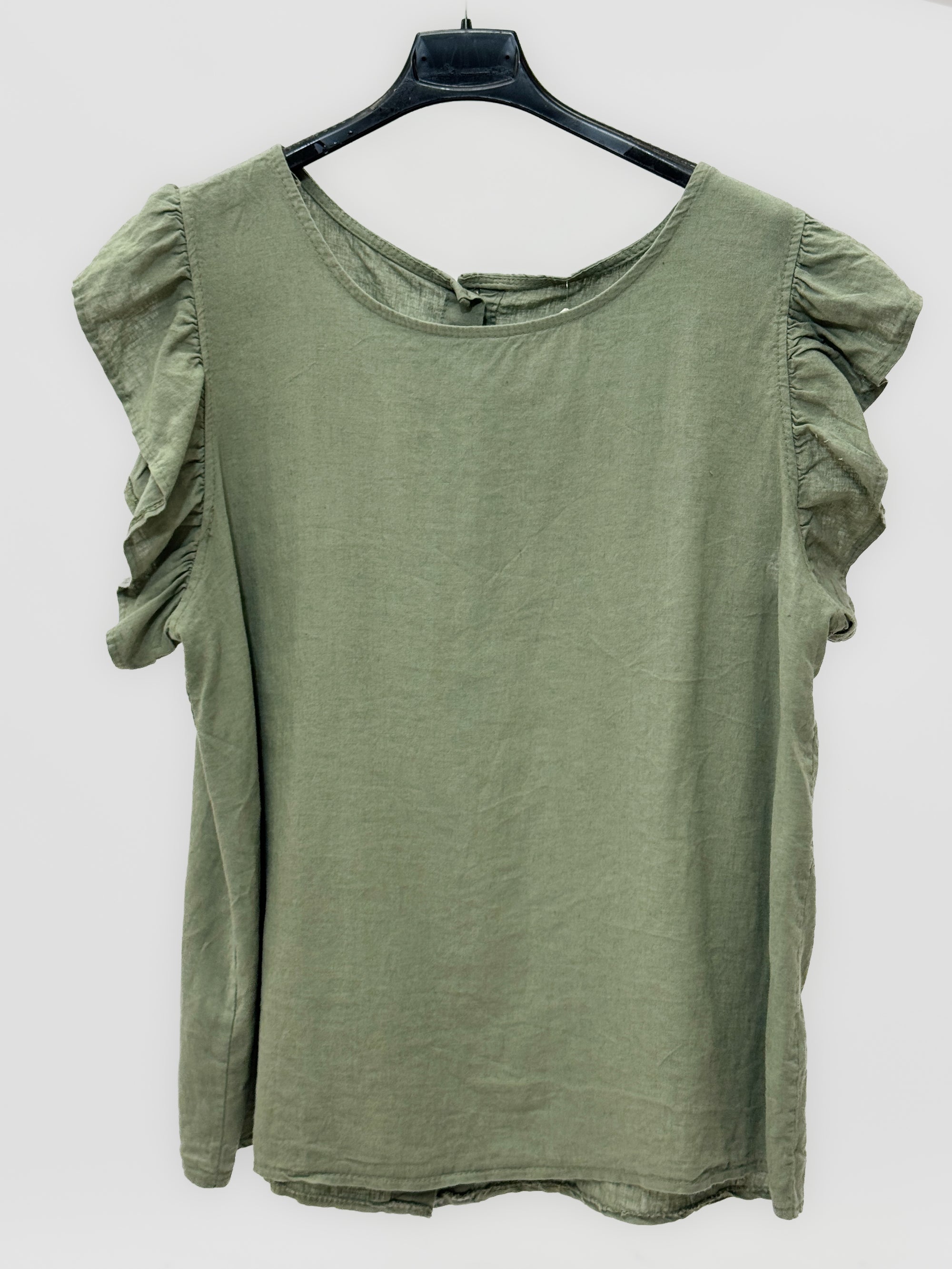 Blusa in Lino con Volant