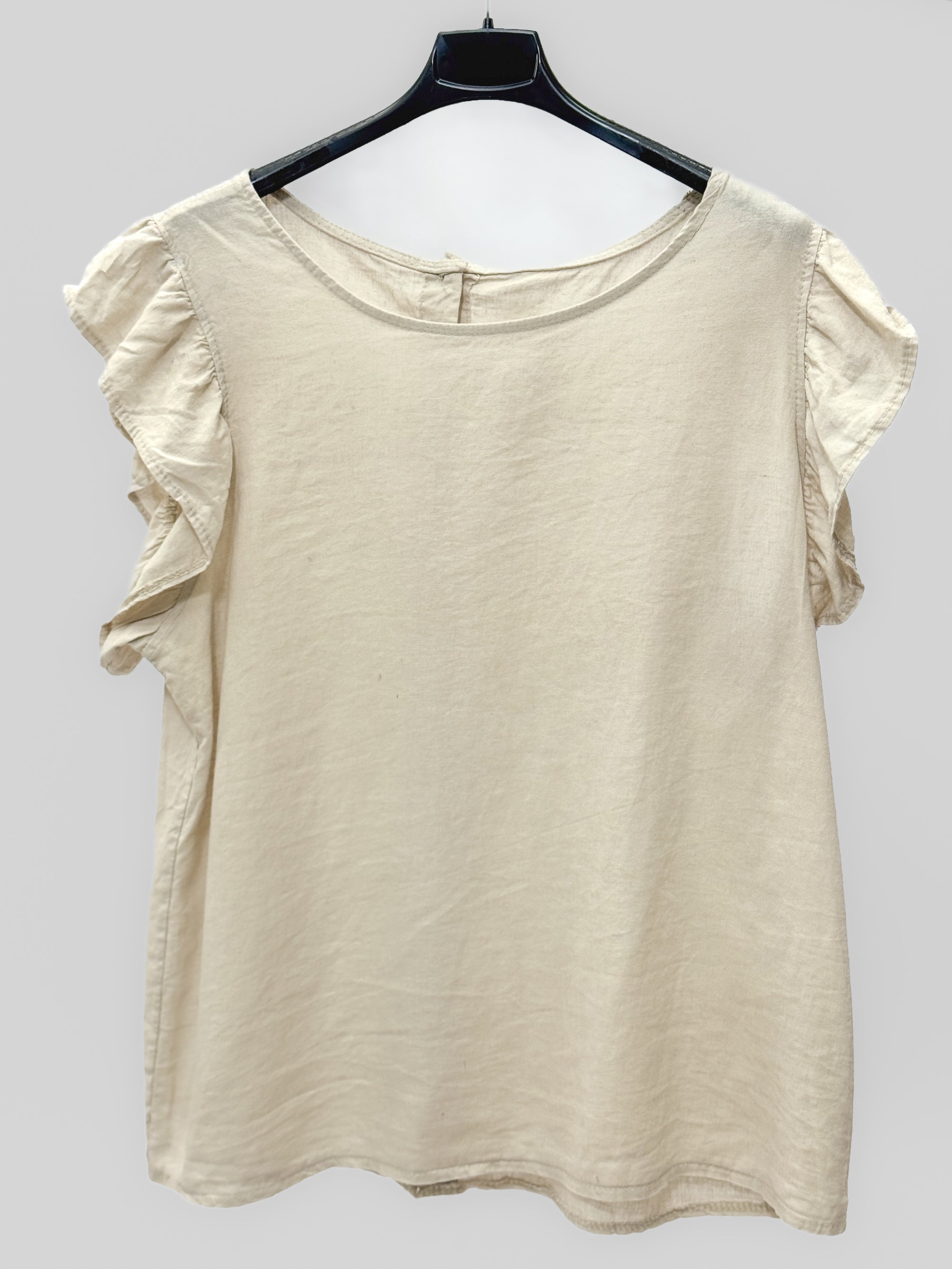 Blusa in Lino con Volant