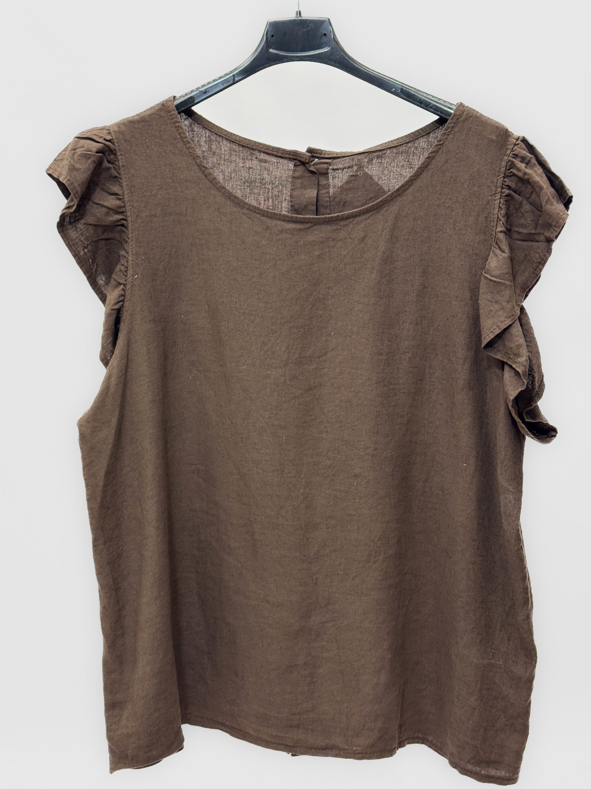 Blusa in Lino con Volant