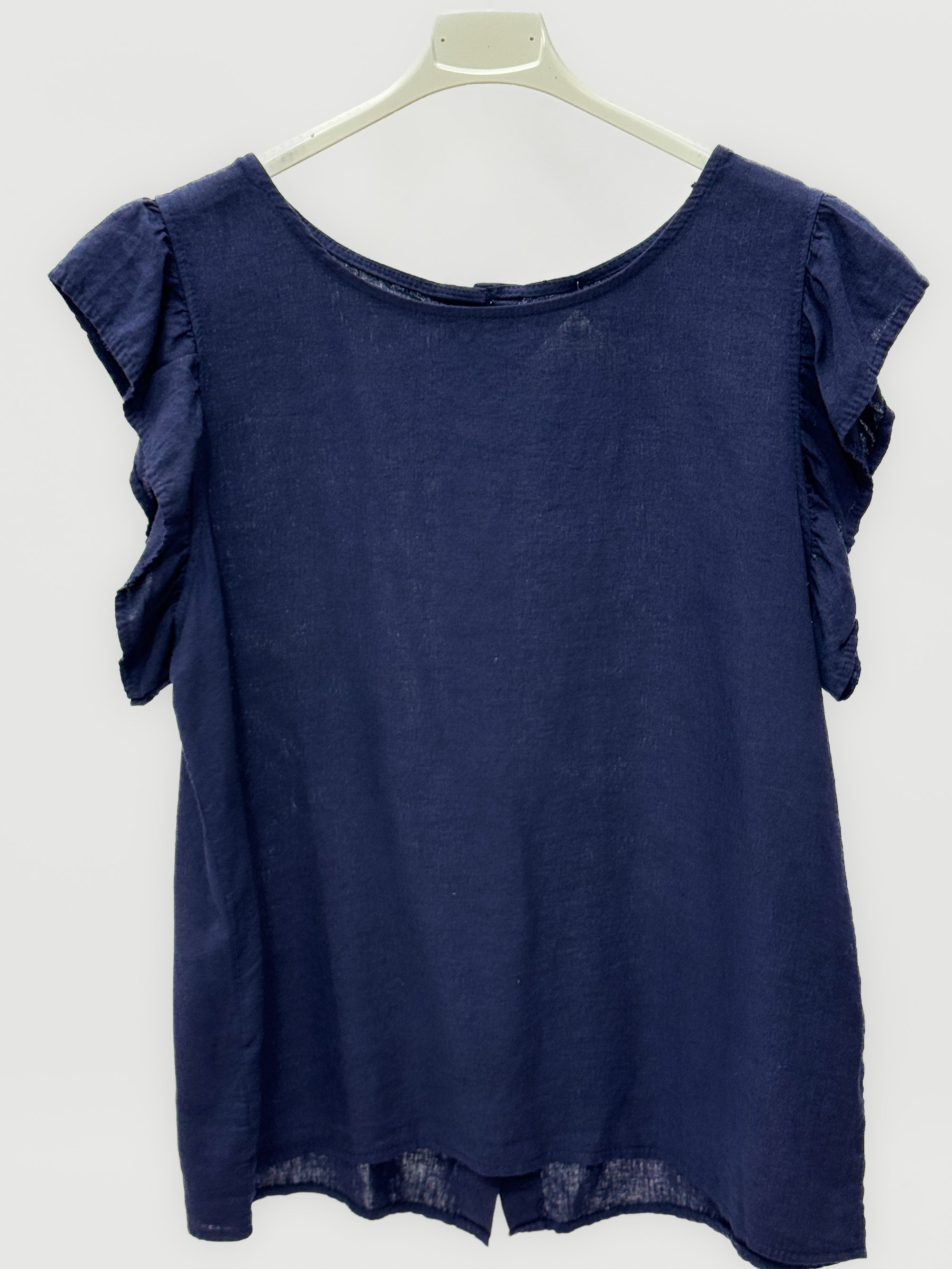 Blusa in Lino con Volant