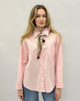 Camicia in cotone con Foulard – Eleganza Delicata