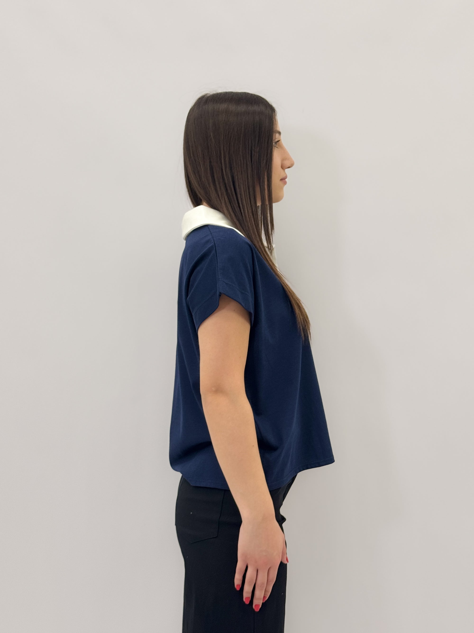 T-shirt polo con colletto