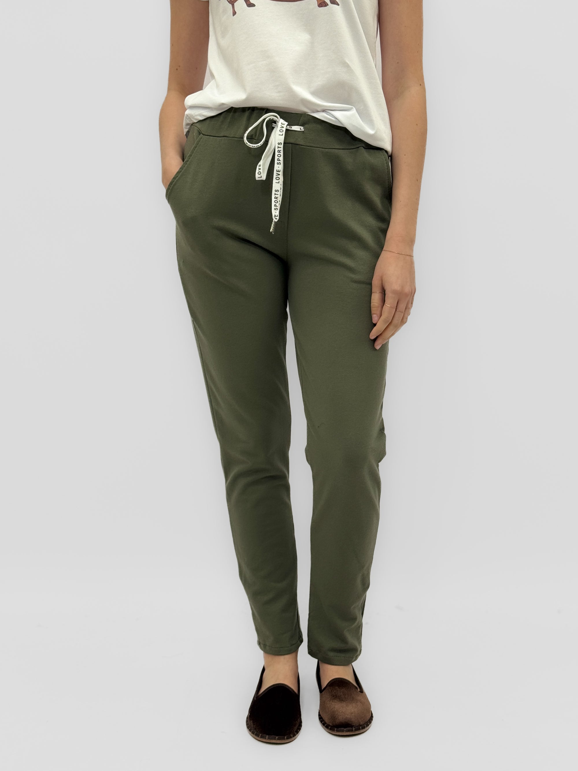 Pantalone in Cotone con Laccetto