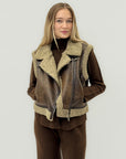 Gilet effetto montone con interno teddy – Caldo e grintoso