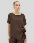 Completo con Maglia Asimmetrico e Pantalone Palazzo