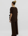 Completo con Maglia Asimmetrico e Pantalone Palazzo