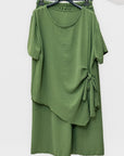 Completo con Maglia Asimmetrico e Pantalone Palazzo