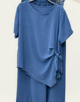 Completo con Maglia Asimmetrico e Pantalone Palazzo