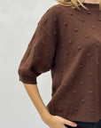 Maglia con lavorazione a pallini – Morbida e casual chic