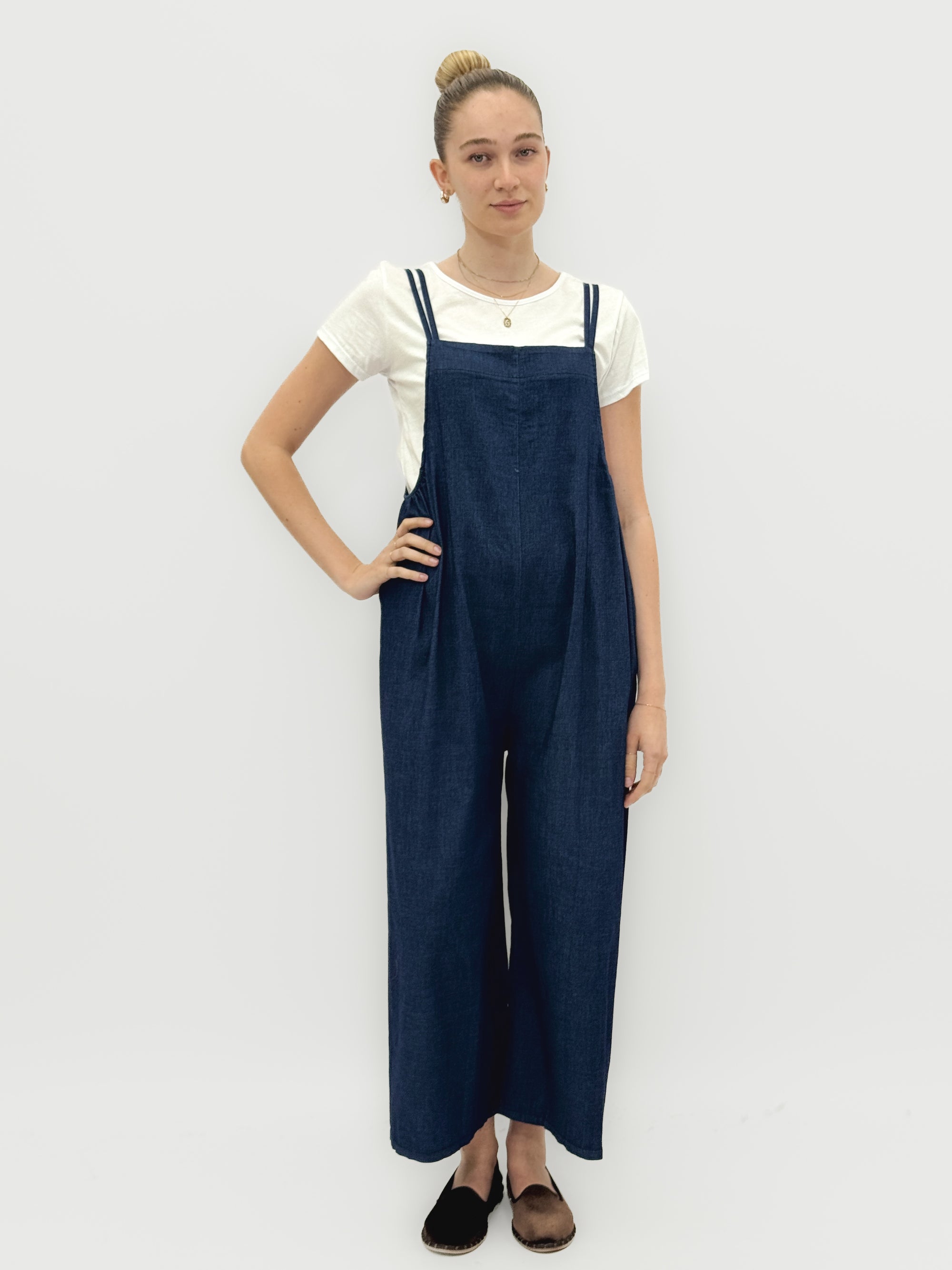 Salopette Palazzo Blu in Denim